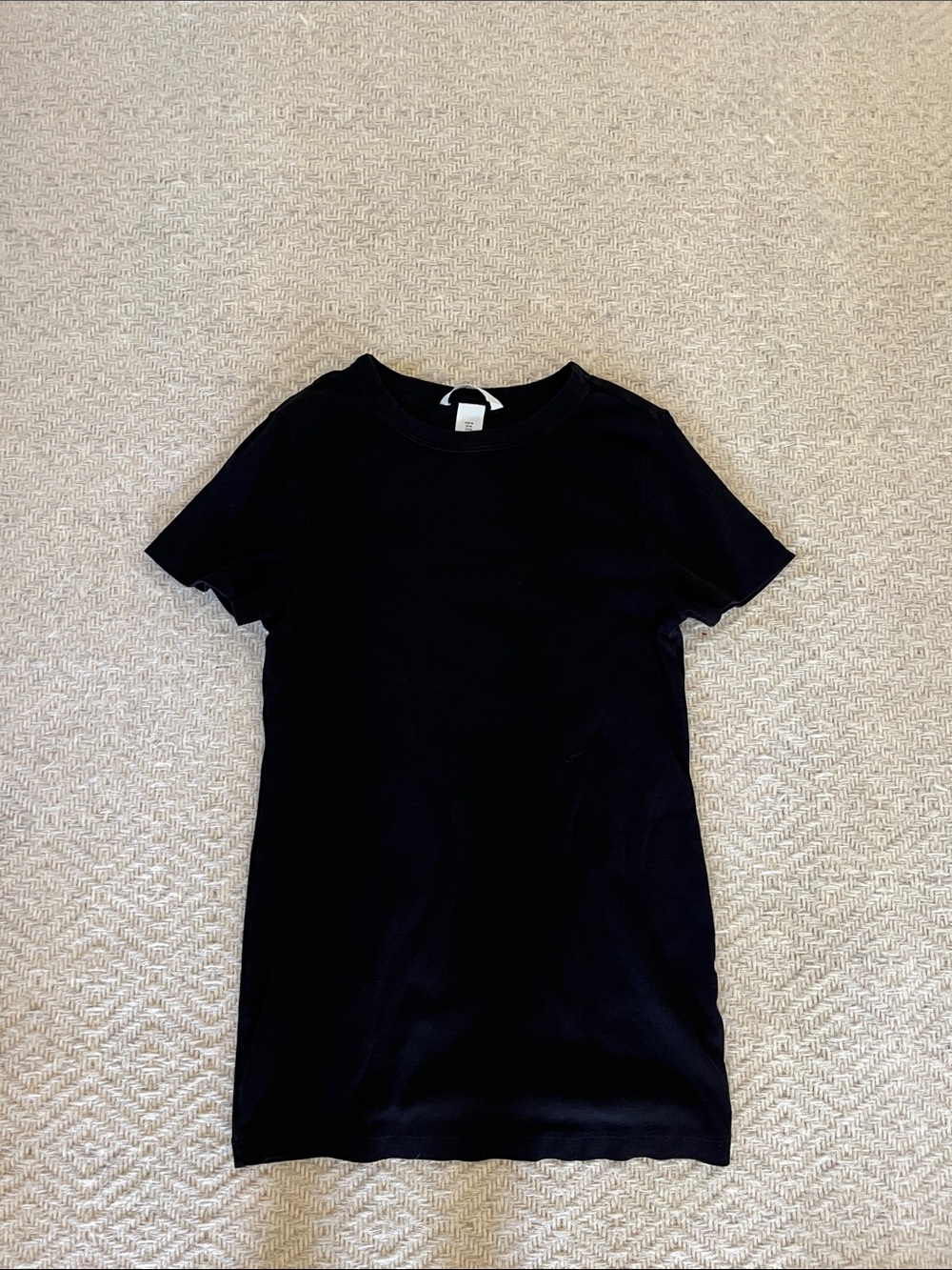 Short sleeve ribbed maternity tee